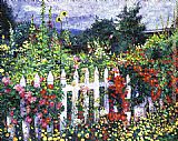 David Lloyd Glover The Painter's Palette Garden painting